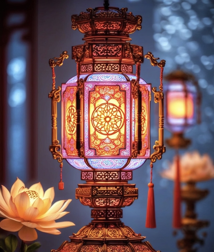 璀璨的宮燈為即將到來的新年增添喜慶和祥和的氣氛,它承載著人們對