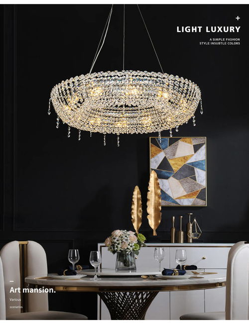 2022年輕奢后現(xiàn)代宮燈水晶燈 點(diǎn)亮家居美學(xué)新境界